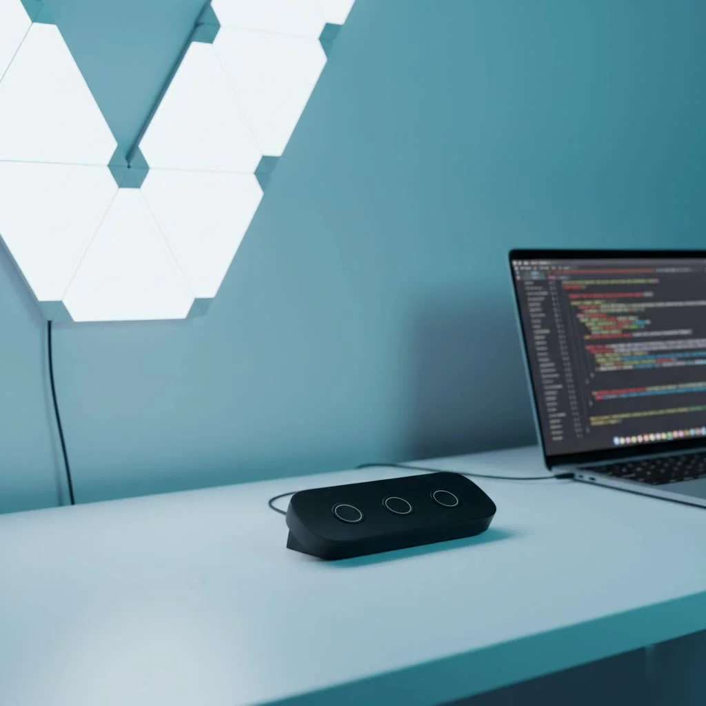 Smart Wi-Fi light switch installed on a wall