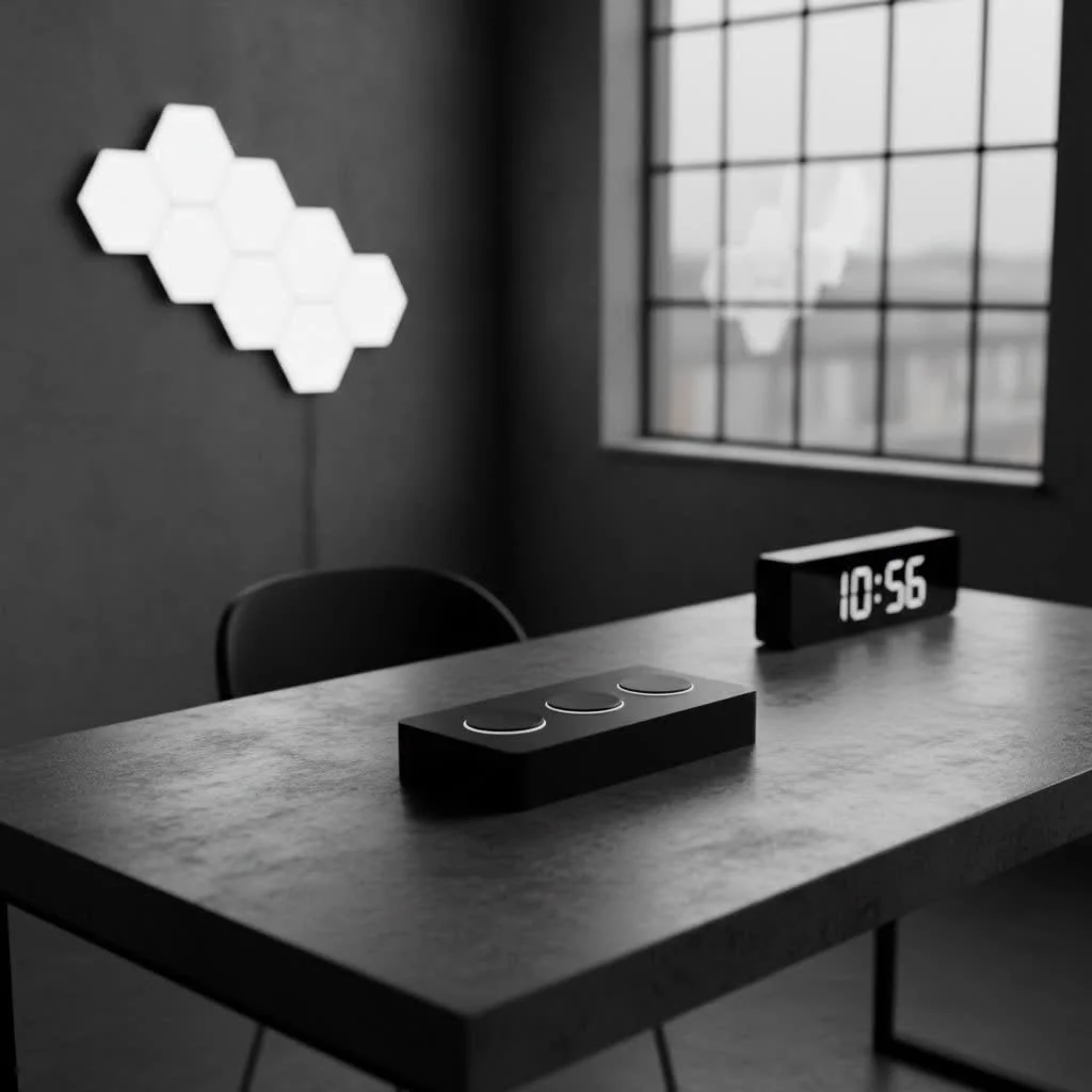 Android phone controlling smart home lighting