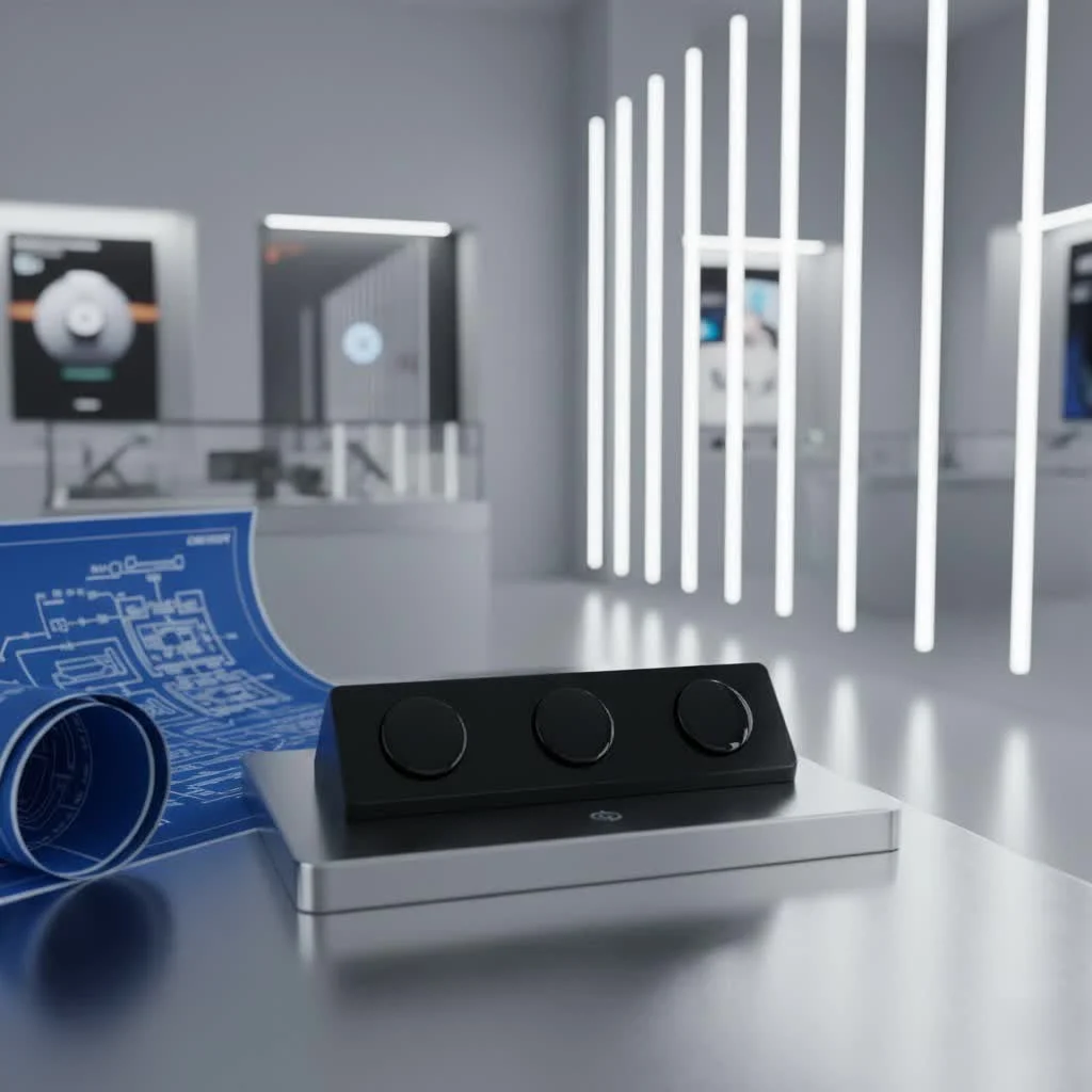 Modern living room with dimmable smart lighting