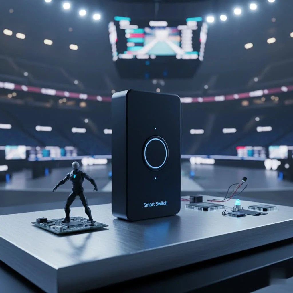 Lutron smart switch controlling home lighting